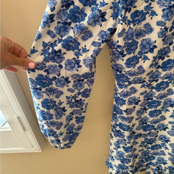 Sugar lips Wilma Floral Ruffle Flounce Mini Dress size L NWT - Picture 7 of 8